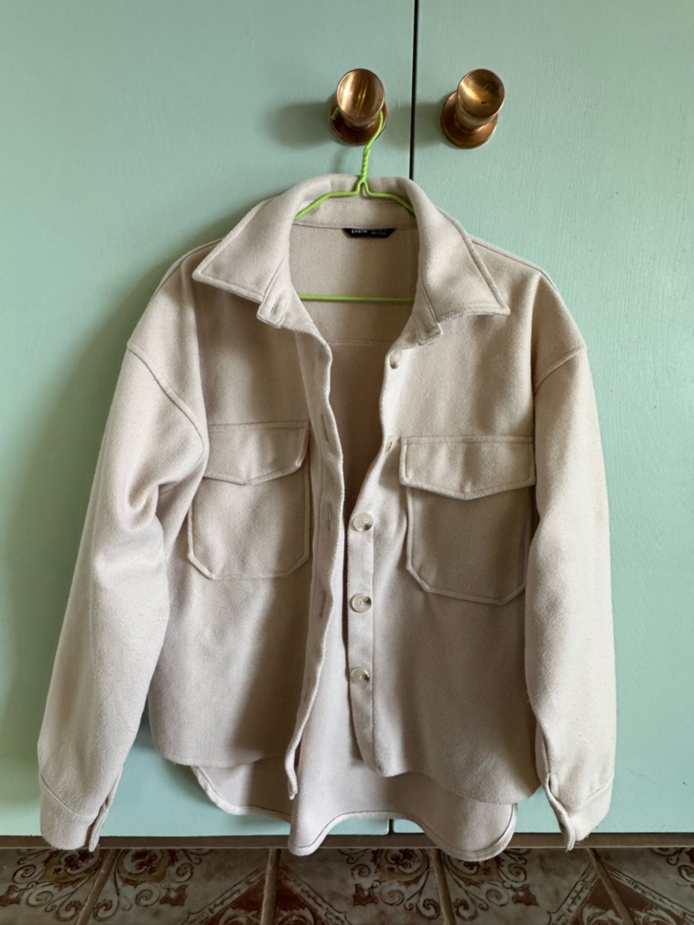 SHEIN Cream Utility Jacket